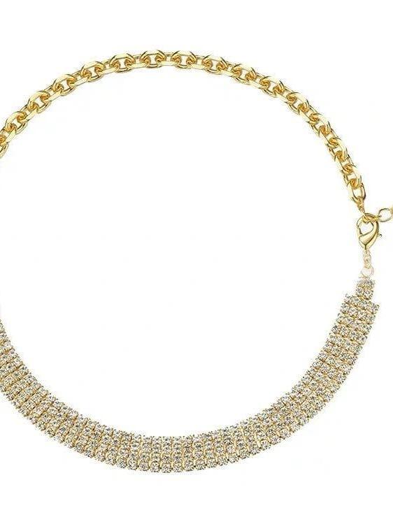 Women's brass choker necklaces - LuckyFash™