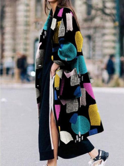 Women's Coats Fashion Lapel Button Long Sleeve Long Coat - LuckyFash™