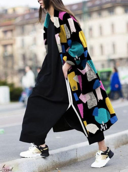 Women's Coats Fashion Lapel Button Long Sleeve Long Coat - LuckyFash™