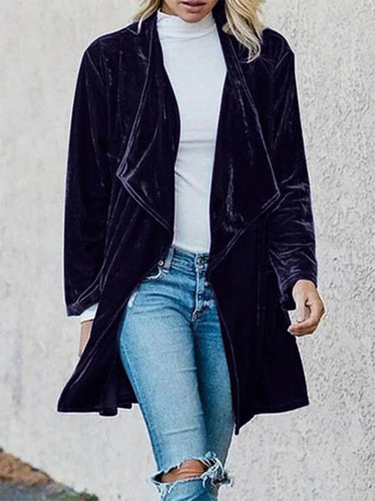 Coats Fashion Lapel Long Sleeve Coat - LuckyFash™