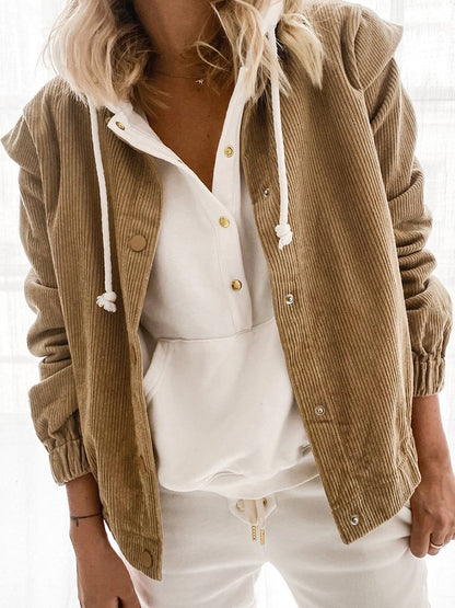 Women's Coats Loose Lapel Button Long Sleeve Cardigan Coat - LuckyFash™