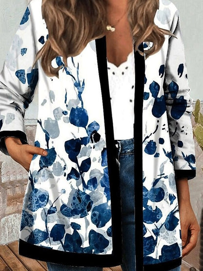 Women's Coats Personalized Print Cardigan Casual Coat - LuckyFash™