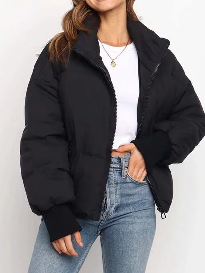 Coats Solid Loose Short Down Jacket - LuckyFash™