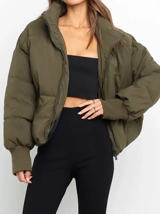 Coats Solid Loose Short Down Jacket - LuckyFash™