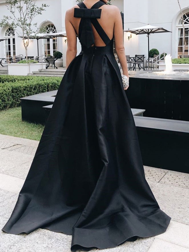 Women's Dresses Deep V-Neck Bare Back Party Dinner Dress - LuckyFash™