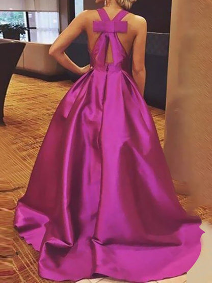 Women's Dresses Deep V-Neck Bare Back Party Dinner Dress - LuckyFash™