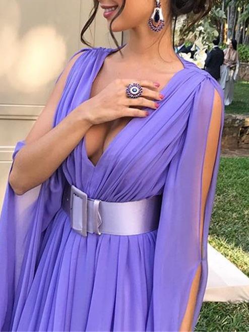 Women's Dresses Elegant Retro Deep V-Neck Party Evening Dress - LuckyFash™