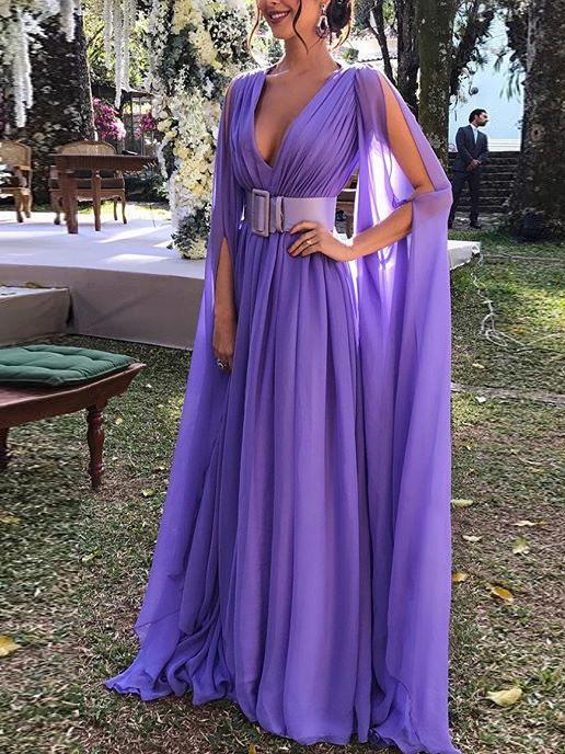 Women's Dresses Elegant Retro Deep V-Neck Party Evening Dress - LuckyFash™