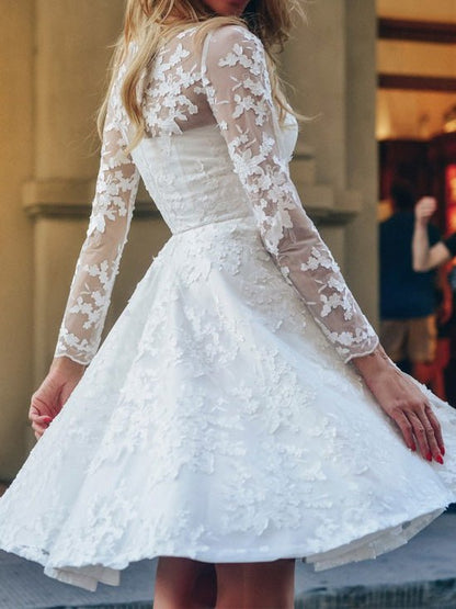 Women's Dresses Lace Long Sleeve Mini Dress - LuckyFash™