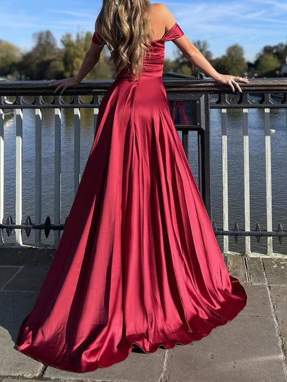 Women's Dresses One-Shoulder Split Swing Dress - LuckyFash™
