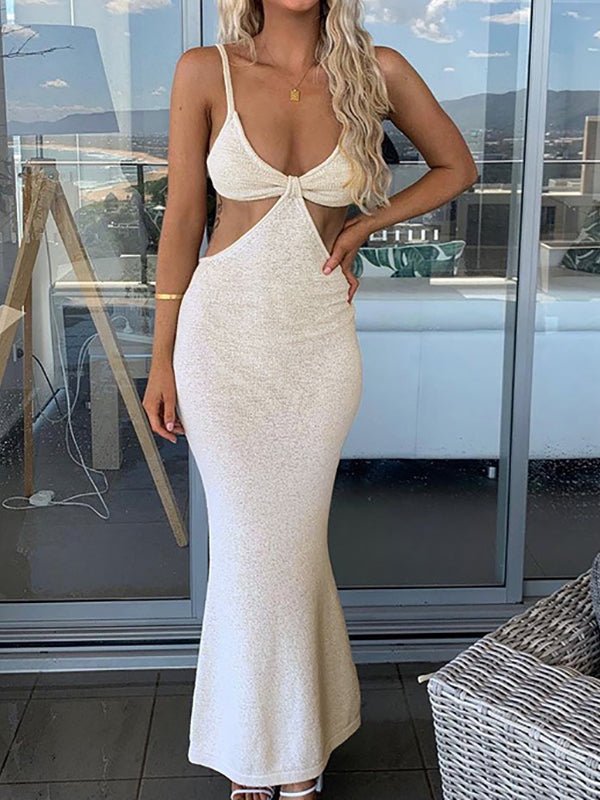 Dresses Sexy Cutout Backless Slip Maxi Dress - LuckyFash™