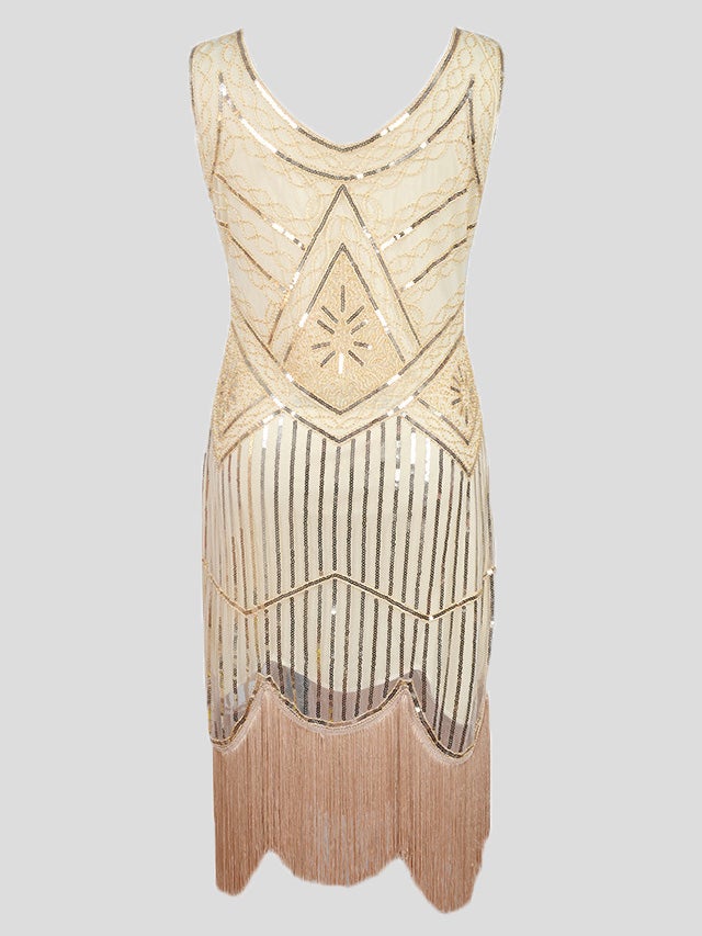 Dresses Vintage Sequin Beaded Fringe Dress - LuckyFash™