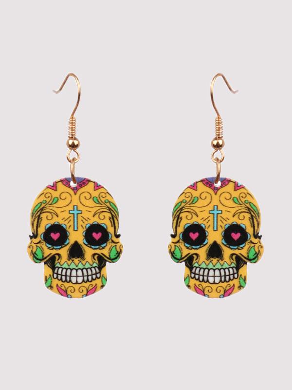 Earrings Halloween Hip Hop Skull Fear Earrings - LuckyFash™