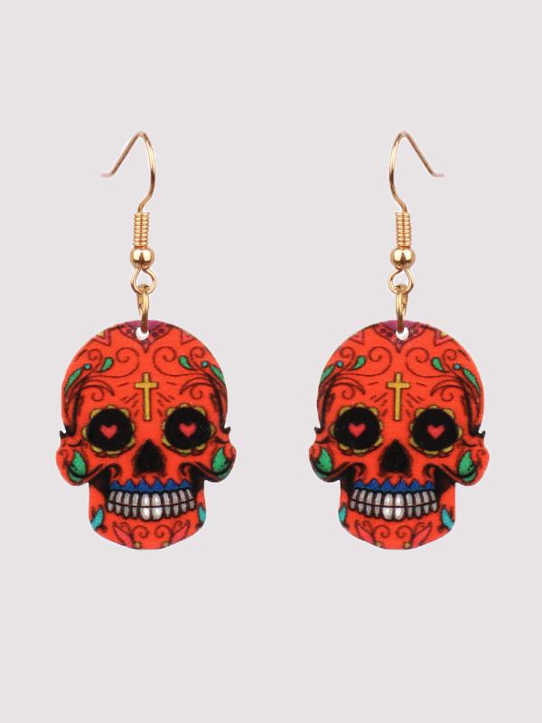 Earrings Halloween Hip Hop Skull Fear Earrings - LuckyFash™