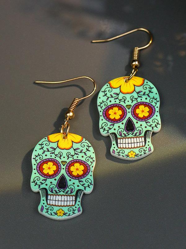 Earrings Halloween Hip Hop Skull Fear Earrings - LuckyFash™