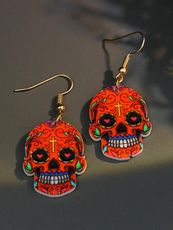 Earrings Halloween Hip Hop Skull Fear Earrings - LuckyFash™