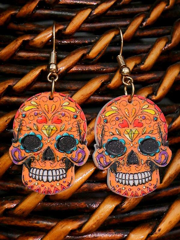 Earrings Halloween Hip Hop Skull Fear Earrings - LuckyFash™