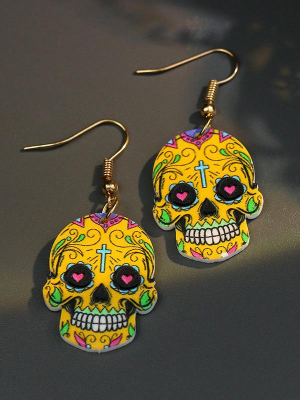 Earrings Halloween Hip Hop Skull Fear Earrings - LuckyFash™