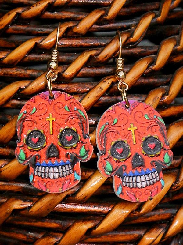 Earrings Halloween Hip Hop Skull Fear Earrings - LuckyFash™