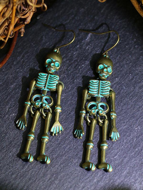 Earrings Halloween Skull Exaggerated Nightclub Punk Style Earrings - LuckyFash™