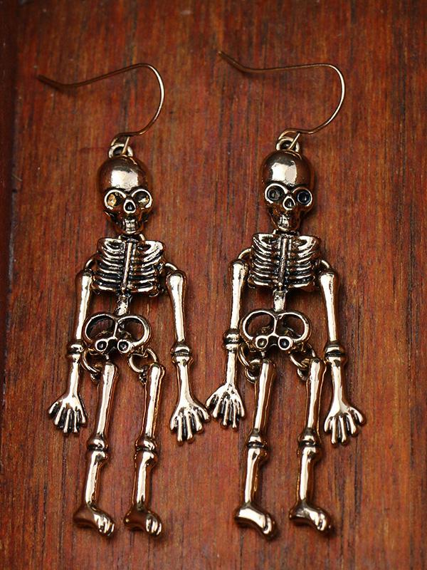 Earrings Halloween Skull Exaggerated Nightclub Punk Style Earrings - LuckyFash™