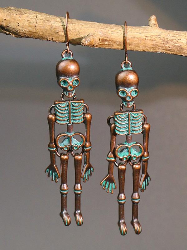 Earrings Halloween Skull Exaggerated Nightclub Punk Style Earrings - LuckyFash™