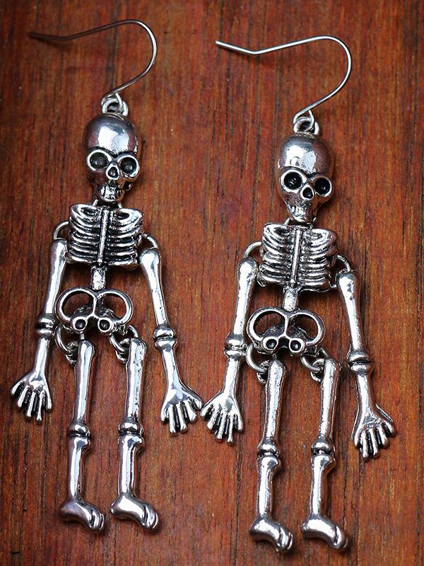 Earrings Halloween Skull Exaggerated Nightclub Punk Style Earrings - LuckyFash™
