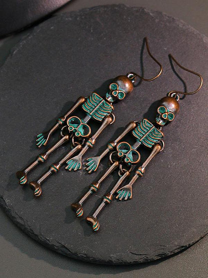 Earrings Halloween Skull Exaggerated Nightclub Punk Style Earrings - LuckyFash™