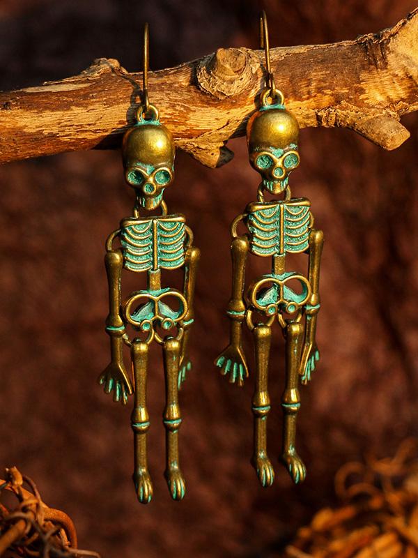 Earrings Halloween Skull Exaggerated Nightclub Punk Style Earrings - LuckyFash™