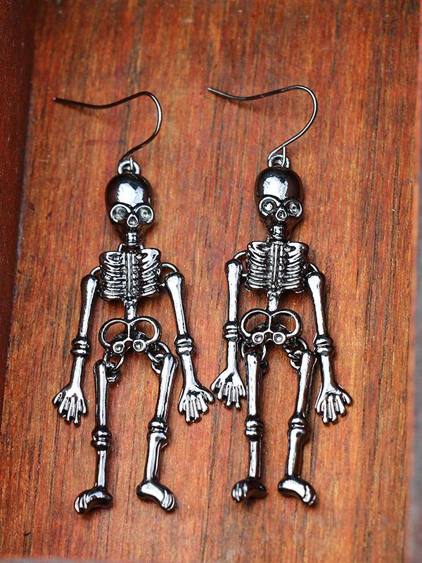 Earrings Halloween Skull Exaggerated Nightclub Punk Style Earrings - LuckyFash™