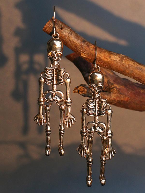 Earrings Halloween Skull Exaggerated Nightclub Punk Style Earrings - LuckyFash™