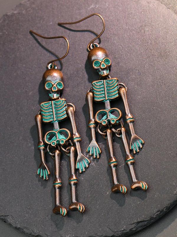 Earrings Halloween Skull Exaggerated Nightclub Punk Style Earrings - LuckyFash™