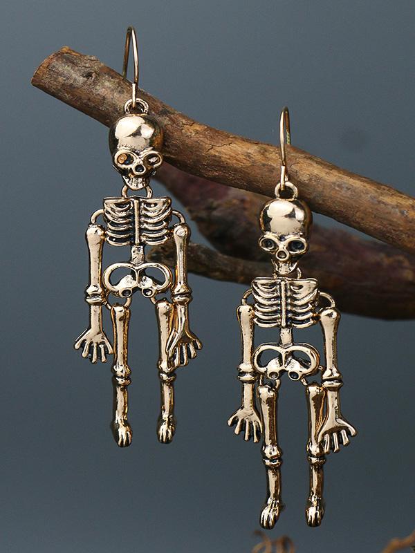 Earrings Halloween Skull Exaggerated Nightclub Punk Style Earrings - LuckyFash™