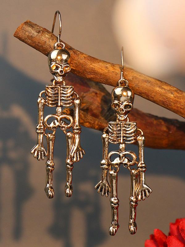Earrings Halloween Skull Exaggerated Nightclub Punk Style Earrings - LuckyFash™