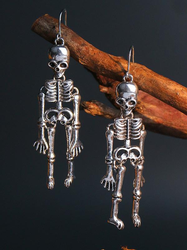 Earrings Halloween Skull Exaggerated Nightclub Punk Style Earrings - LuckyFash™