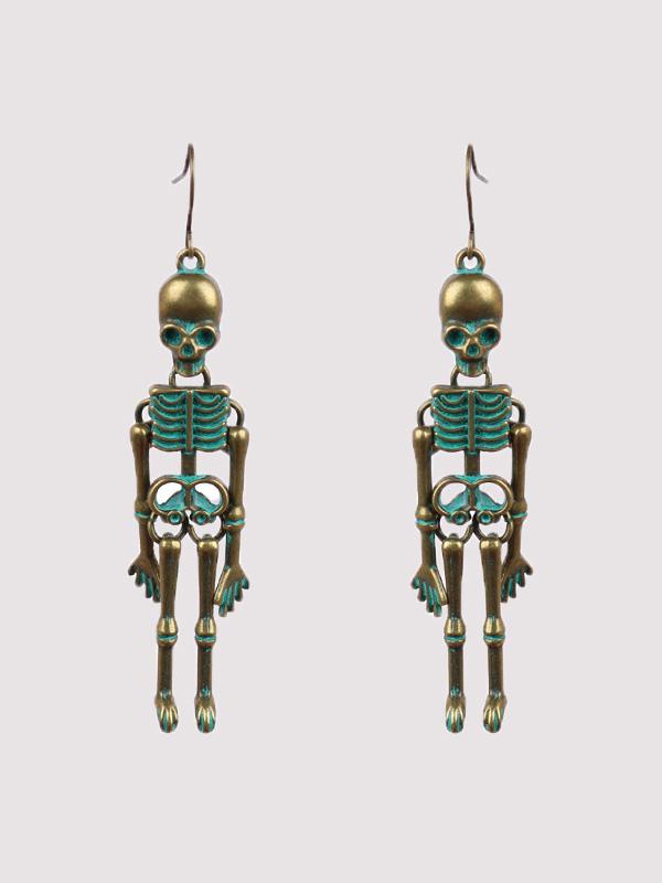 Earrings Halloween Skull Exaggerated Nightclub Punk Style Earrings - LuckyFash™