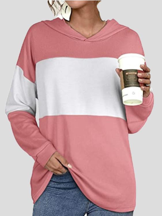 Women's Hoodies Contrasting Long Sleeve Casual Hoodie - LuckyFash™