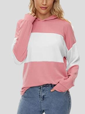 Women's Hoodies Contrasting Long Sleeve Casual Hoodie - LuckyFash™