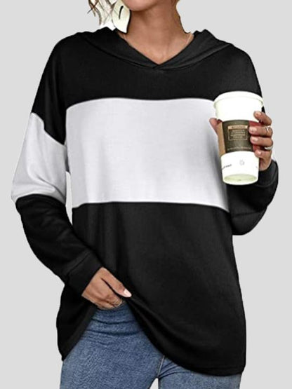 Women's Hoodies Contrasting Long Sleeve Casual Hoodie - LuckyFash™