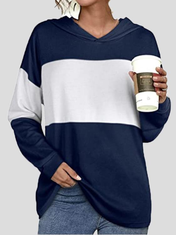 Women's Hoodies Contrasting Long Sleeve Casual Hoodie - LuckyFash™