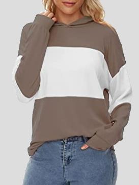 Women's Hoodies Contrasting Long Sleeve Casual Hoodie - LuckyFash™