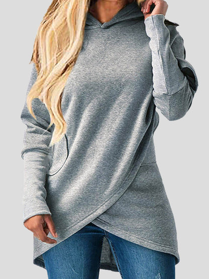 Hoodies Loose Irregular Pocket Long Sleeve Hoody - LuckyFash™