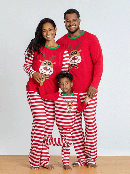 Women's Pajamas Christmas Home Service Printed Long Sleeve Casual Parent-Child Suit - LuckyFash™
