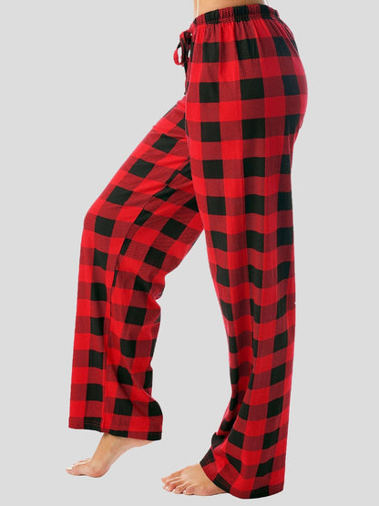 Women's Pants Classic Plaid Elastic Casual Pants - LuckyFash™