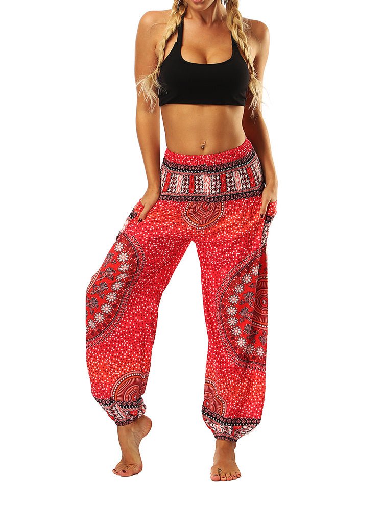 Pants Indonesian Style Printed Bloomers Pants - LuckyFash™