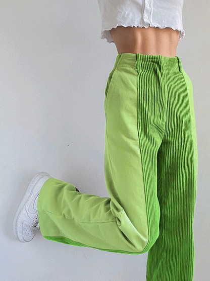Women's Pants Pure Straight-Leg Corduroy Casual Pant - LuckyFash™