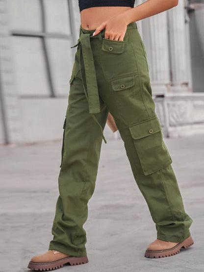 Pants Tie Pocket Casual Cargo Pants - LuckyFash™