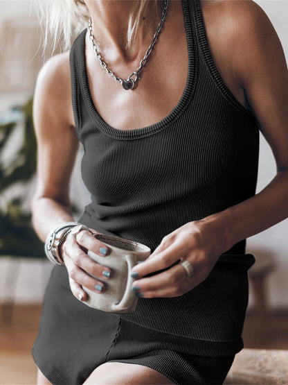 Sets Threaded Knitting Pit Strip Fashion Vest Set - LuckyFash™
