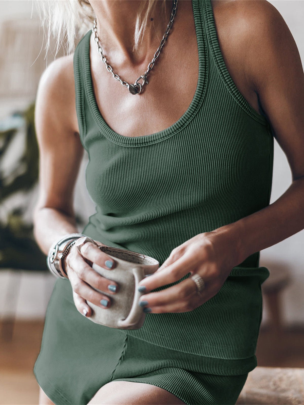 Sets Threaded Knitting Pit Strip Fashion Vest Set - LuckyFash™
