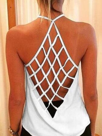 Summer Hollow Back Top - LuckyFash™